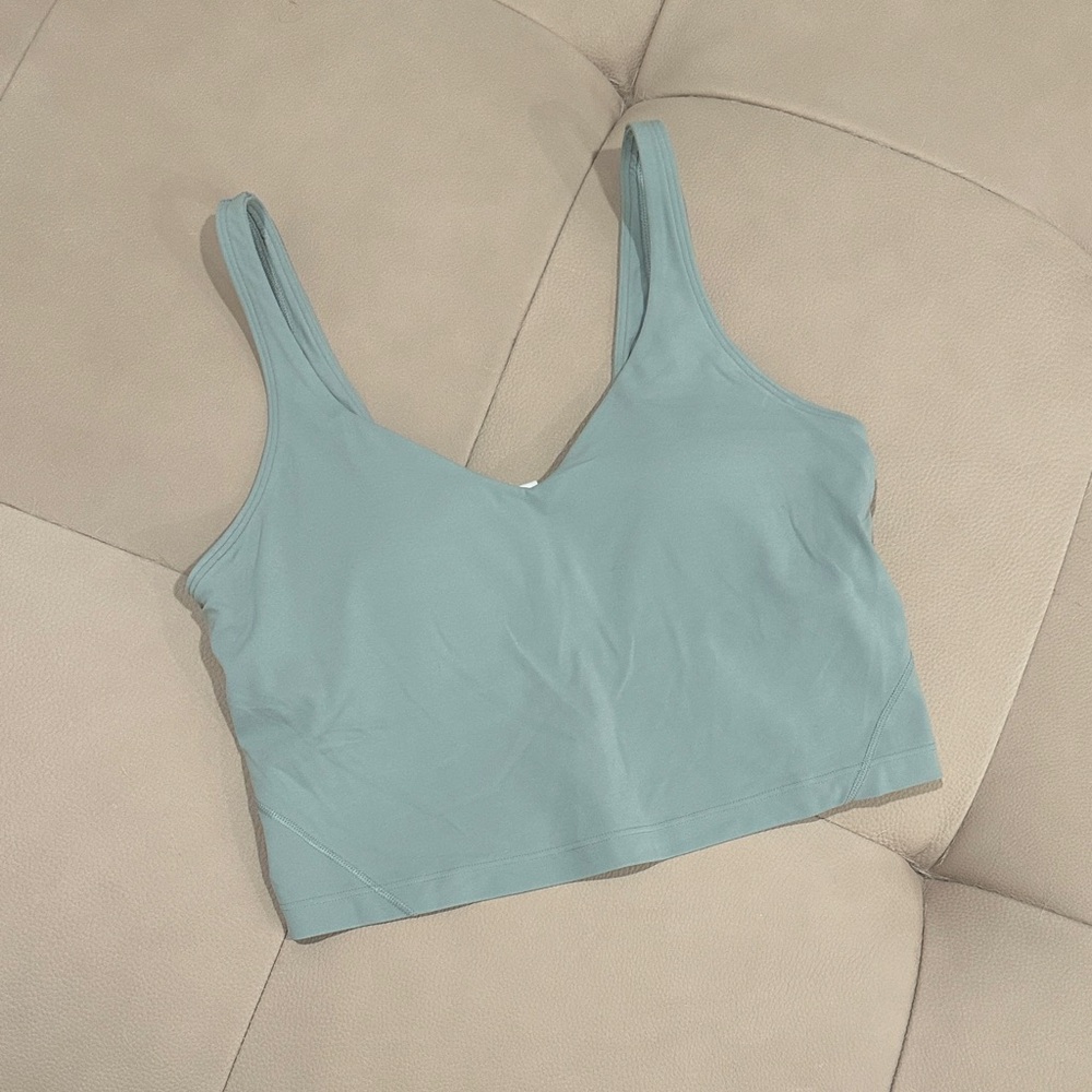 Lululemon Athletica Teal Cropped Tank